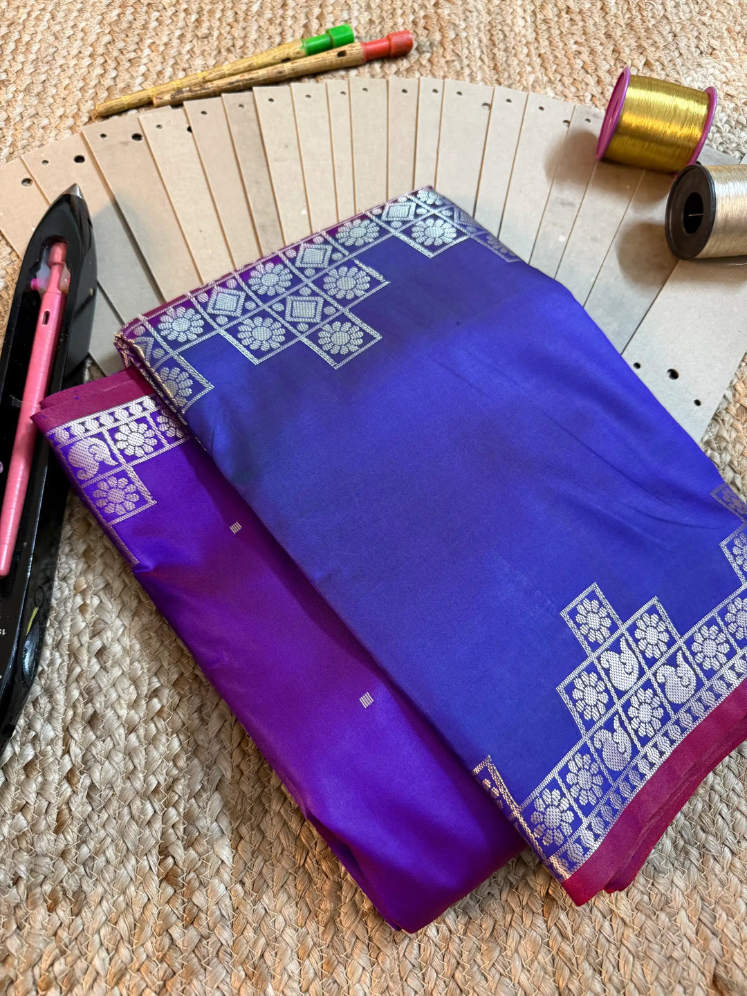 Eccentric Zari Weave Softsilk Banarasi Saree