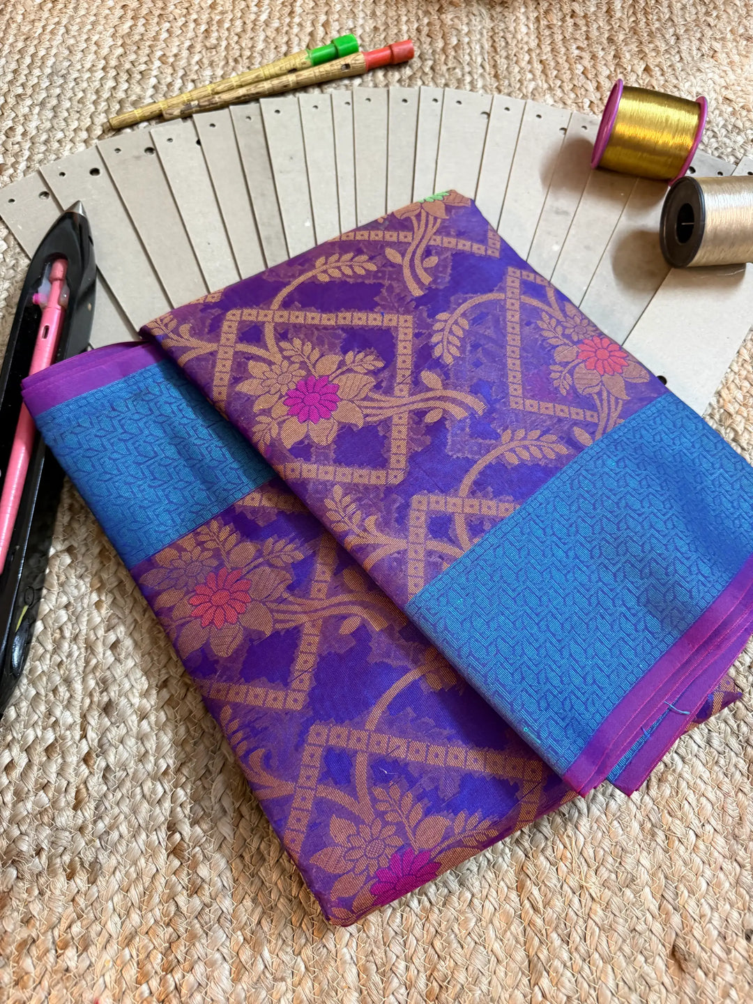 Eccentric Zari Weave Softsilk Banarasi Saree