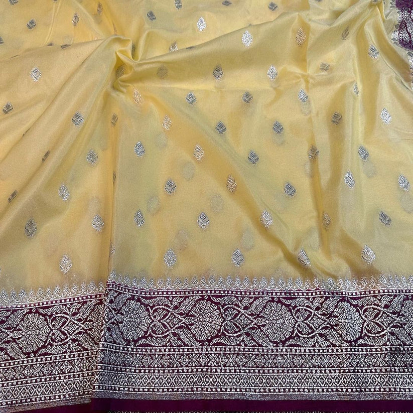 Banarasi Khaddi Georgette Katan Silk Saree