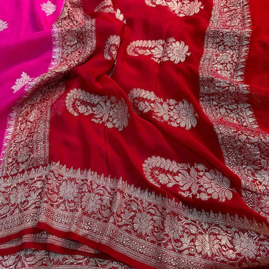 Shiffon Khaddi Banarasi Saree