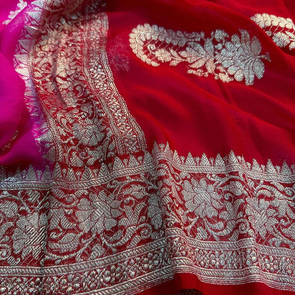 Shiffon Khaddi Banarasi Saree