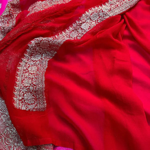 Shiffon Khaddi Banarasi Saree