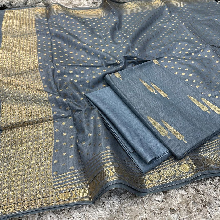 Pure Linen Silk Banarasi Suit