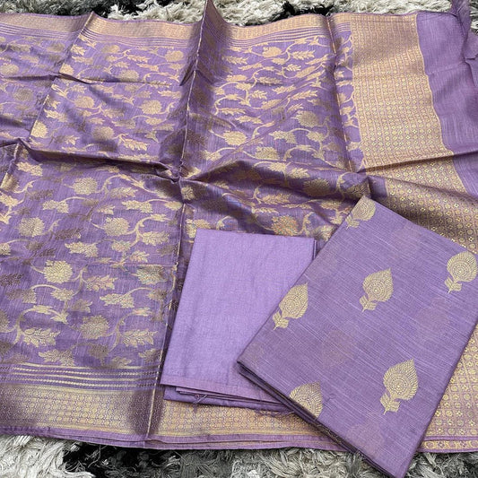 Linen Silk Traditional Banarasi Suit