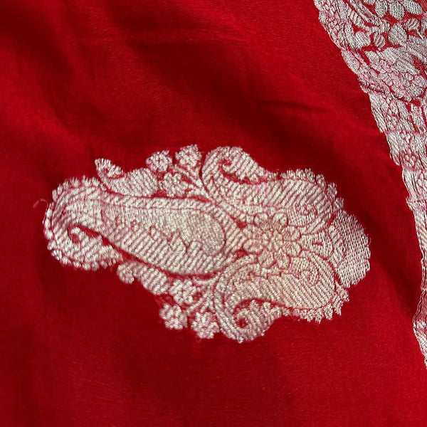 Pure Khaddi Chiffon Silk Saree