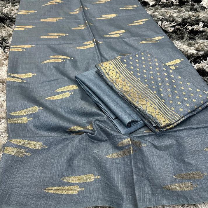 Pure Linen Silk Banarasi Suit