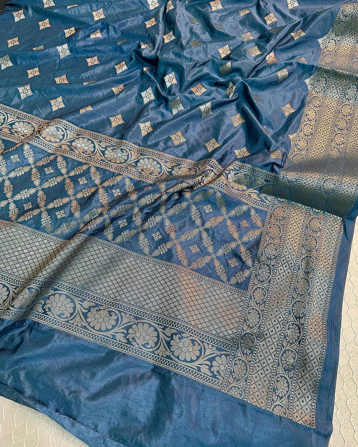 Semi Katan Banarasi Suit