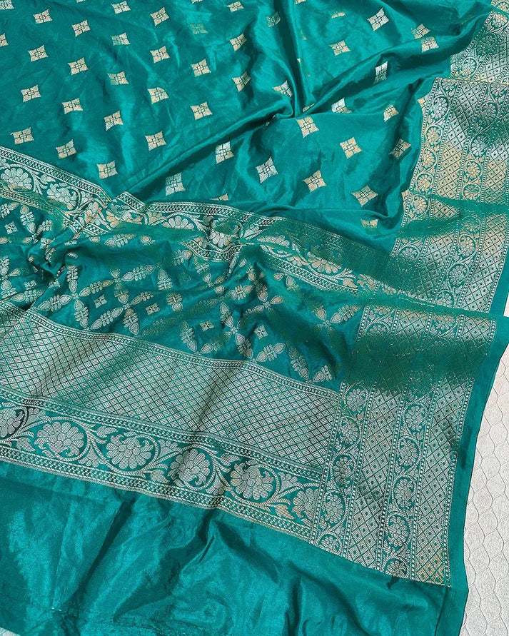 Semi Katan Banarasi Suit