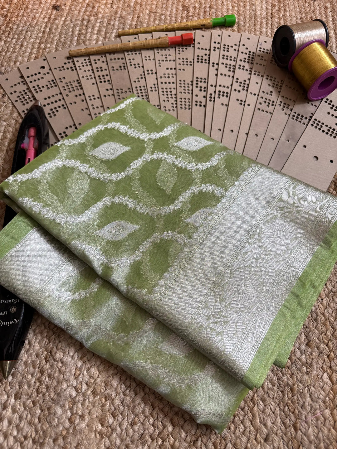 Eccentric zari weave Softsilk Banarasi saree