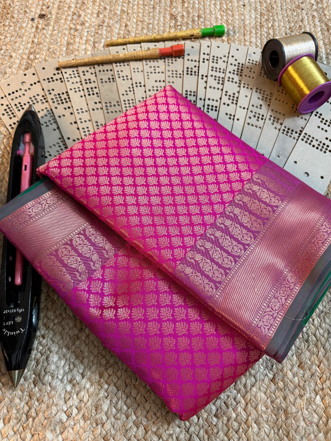 Eccentric zari weave Softsilk Banarasi saree