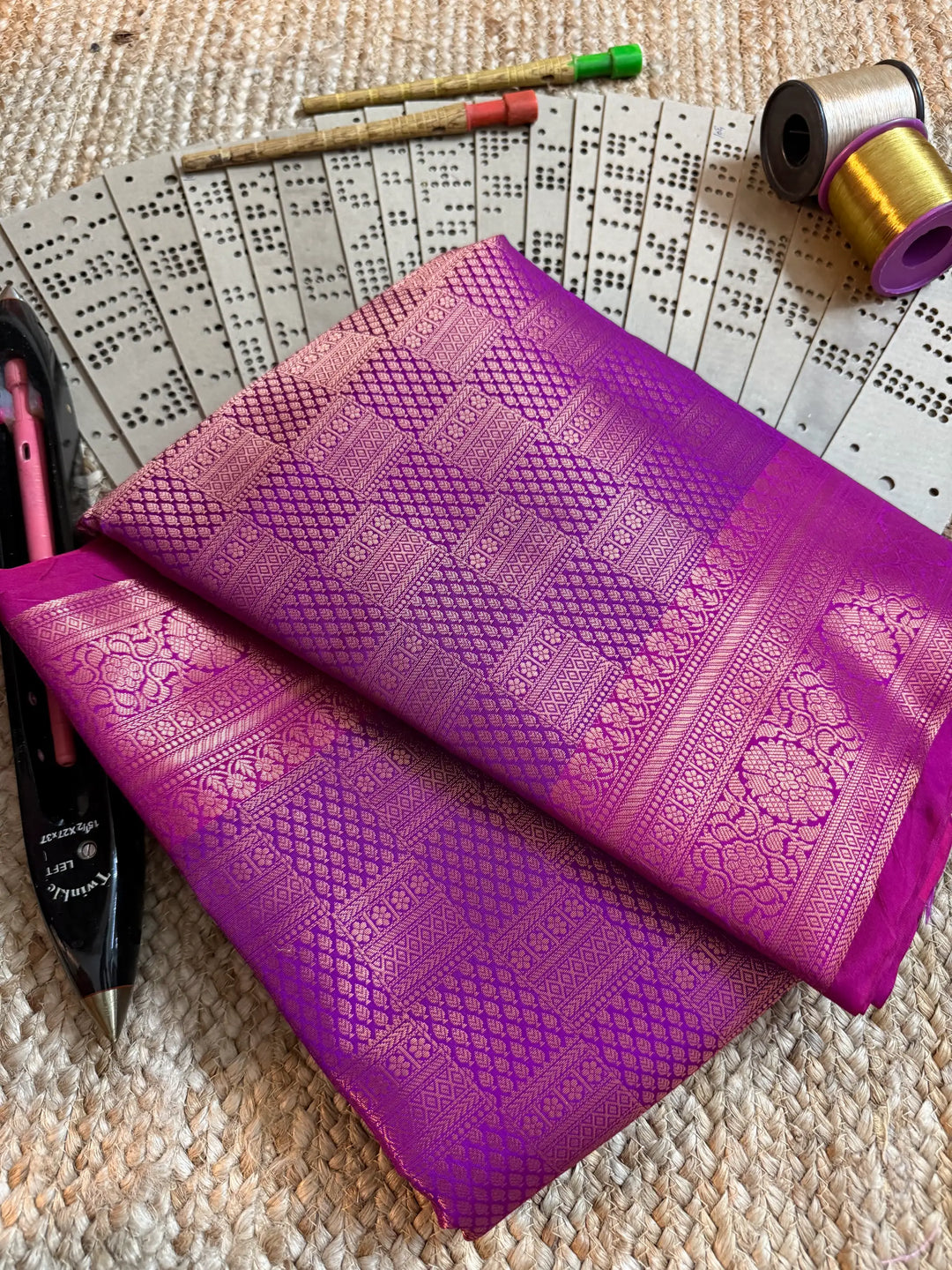 Eccentric zari weave Softsilk Banarasi saree