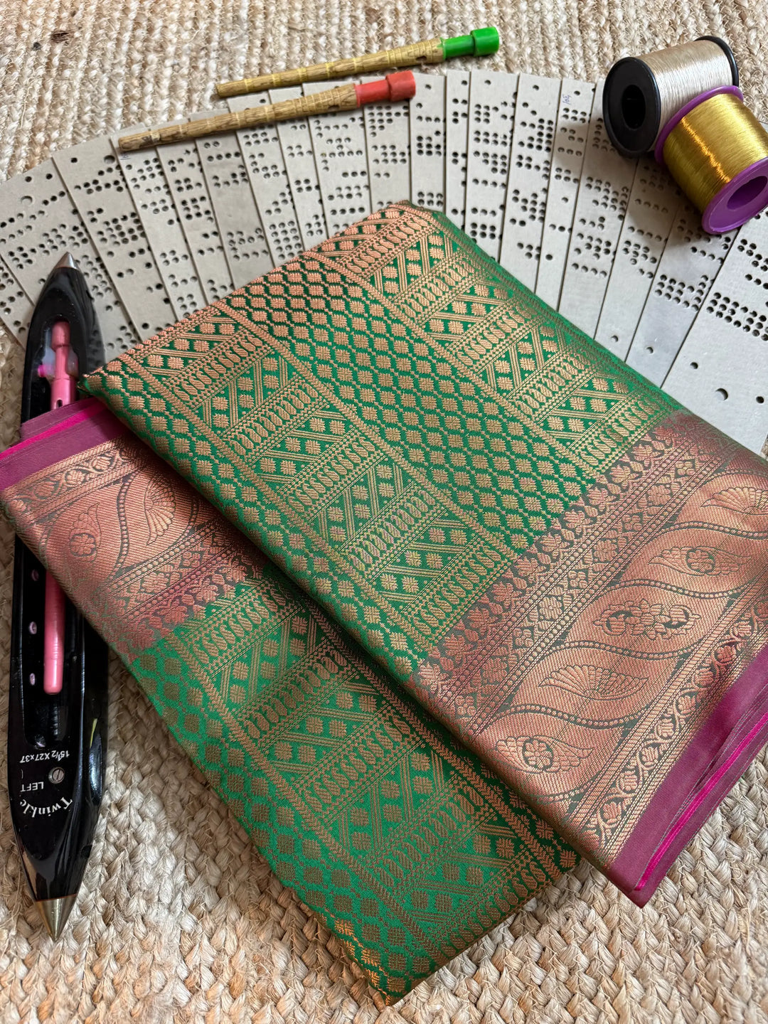 Eccentric zari weave Softsilk Banarasi saree