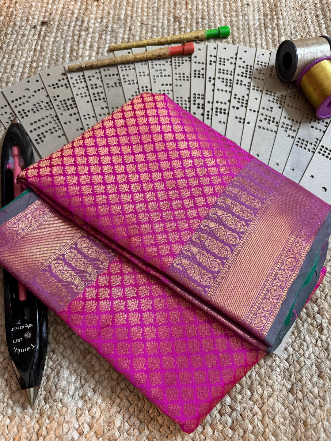 Eccentric zari weave Softsilk Banarasi saree