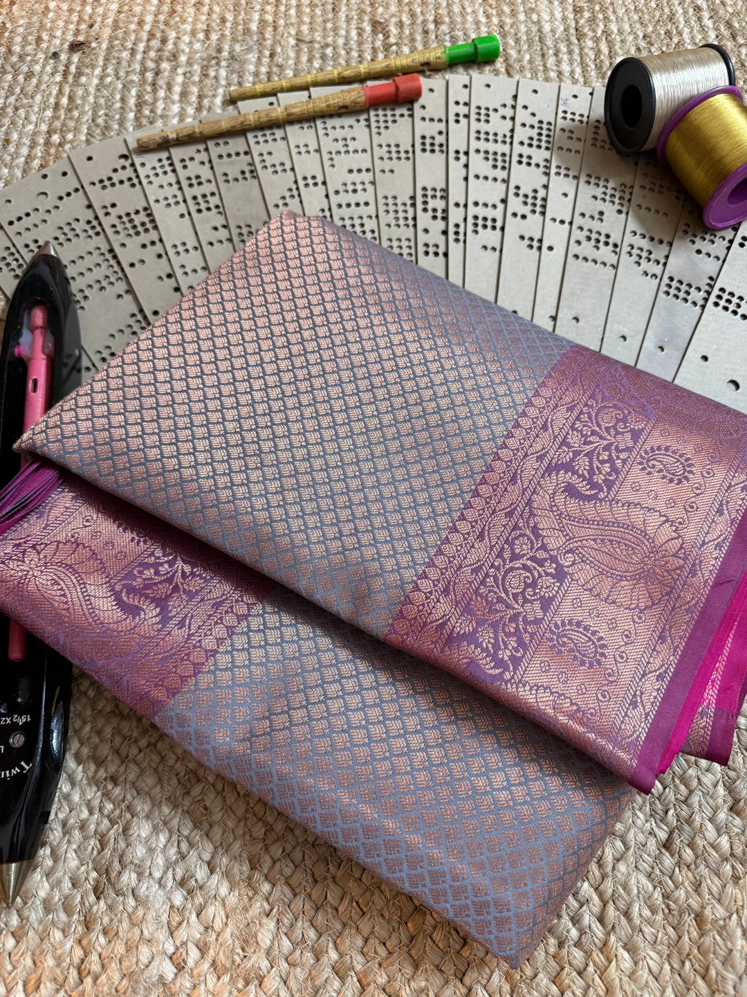 Eccentric zari weave Softsilk Banarasi saree