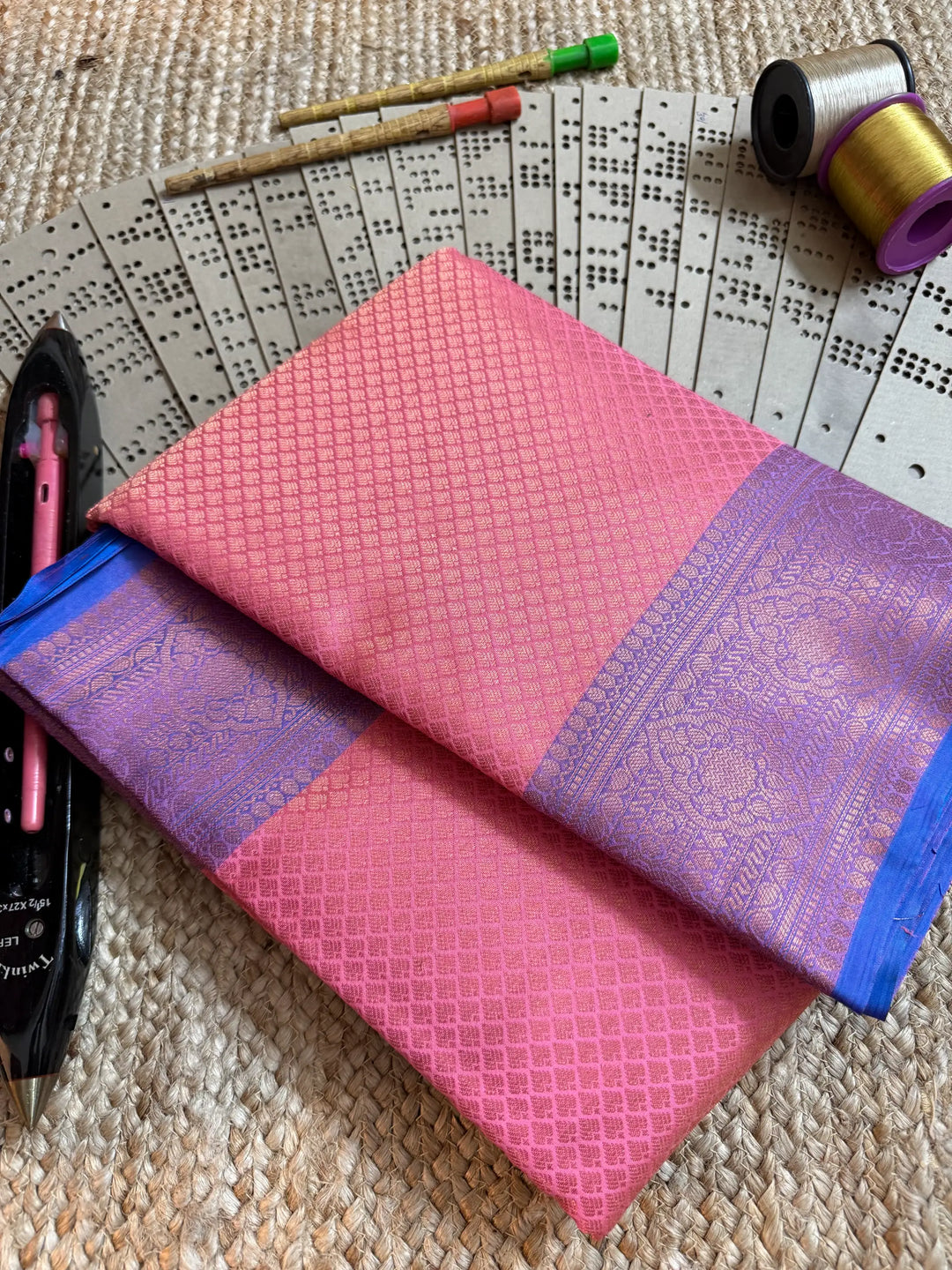 Eccentric zari weave Softsilk Banarasi saree