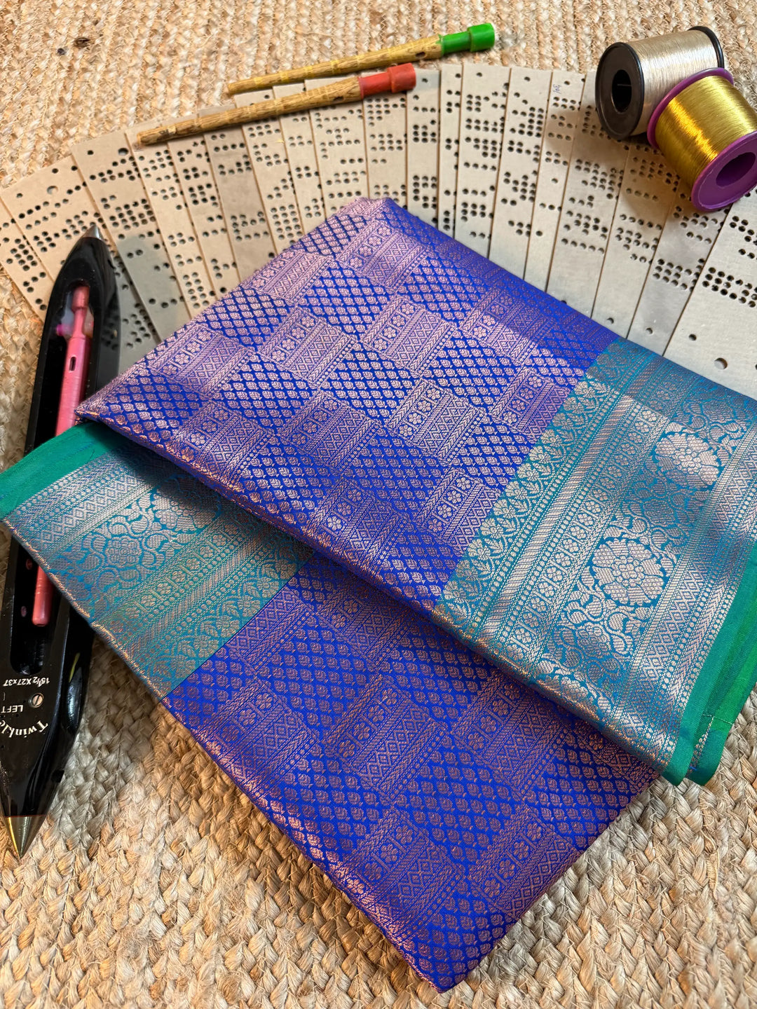 Eccentric zari weave Softsilk Banarasi saree