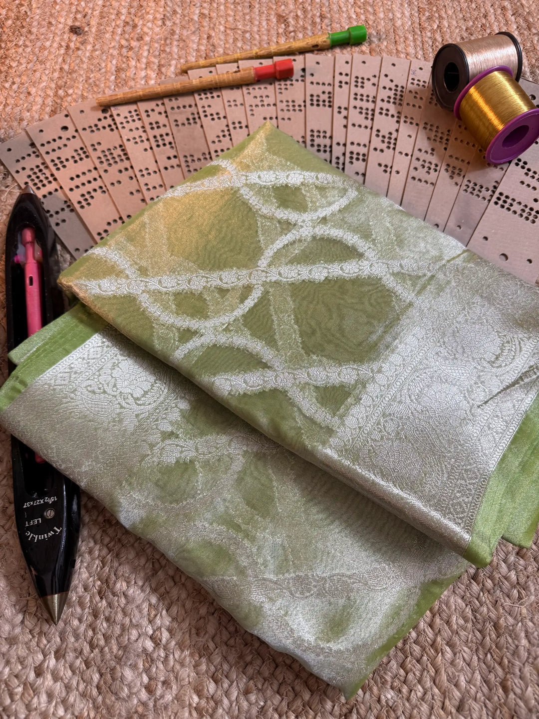 Eccentric zari weave Softsilk Banarasi saree