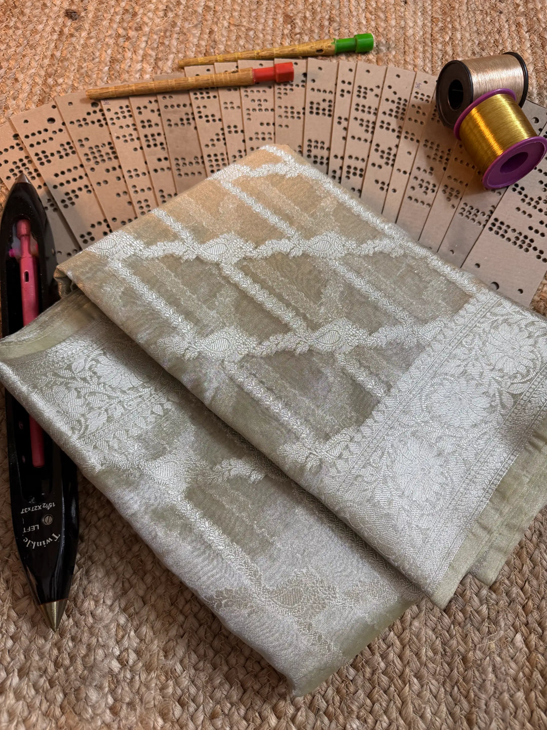 Eccentric zari weave Softsilk Banarasi saree