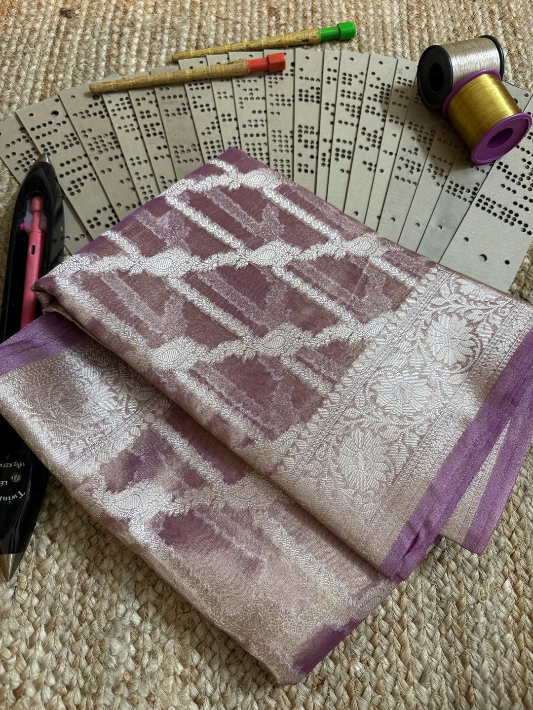 Eccentric zari weave Softsilk Banarasi saree