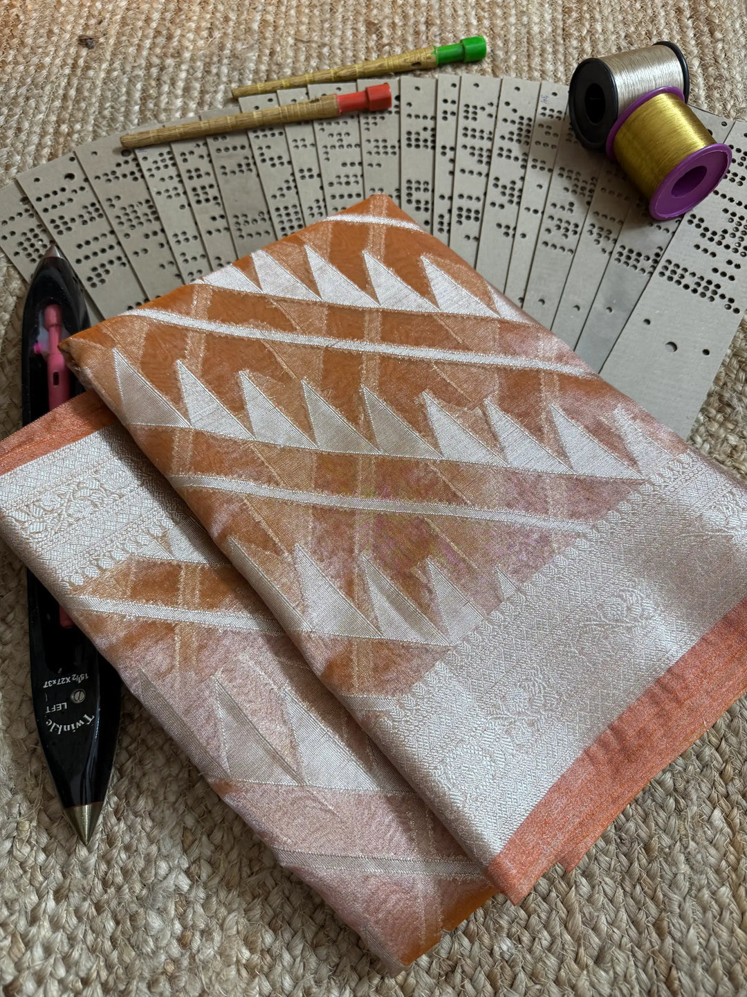 Eccentric zari weave Softsilk Banarasi saree