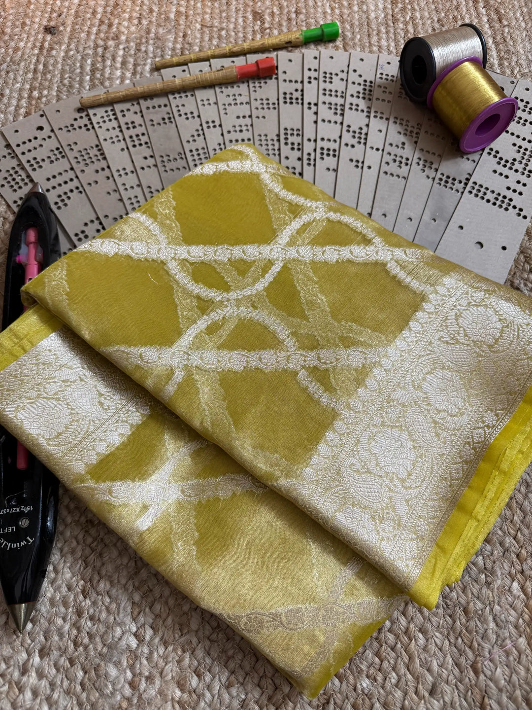 Eccentric zari weave Softsilk Banarasi saree