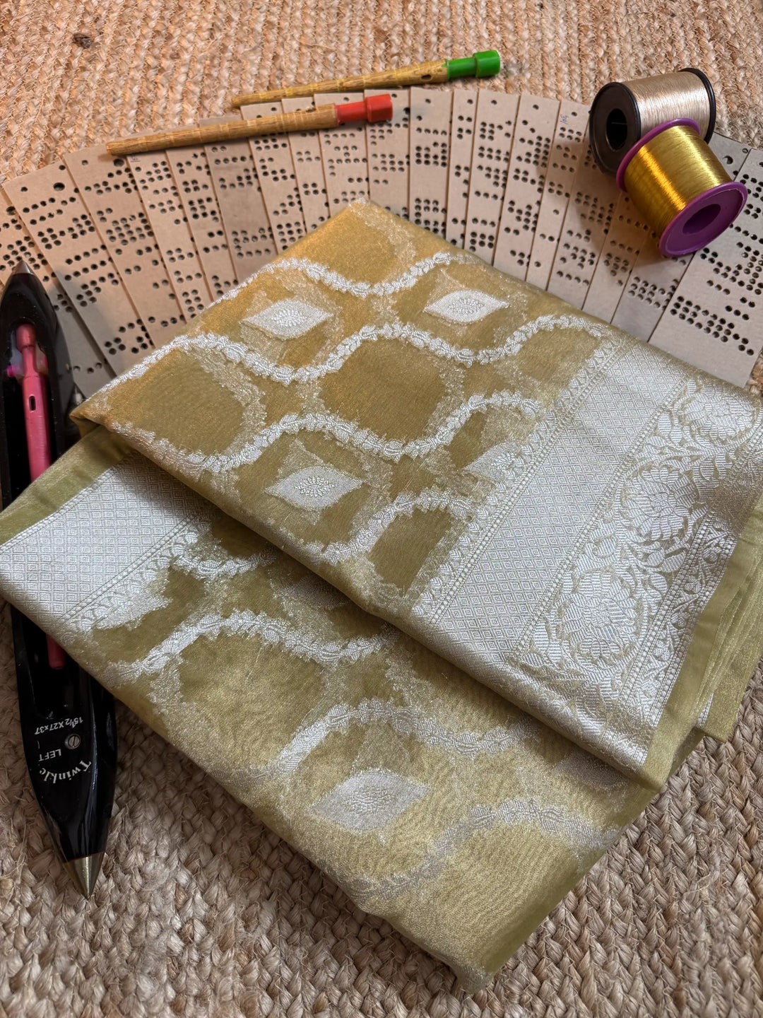 Eccentric zari weave Softsilk Banarasi saree