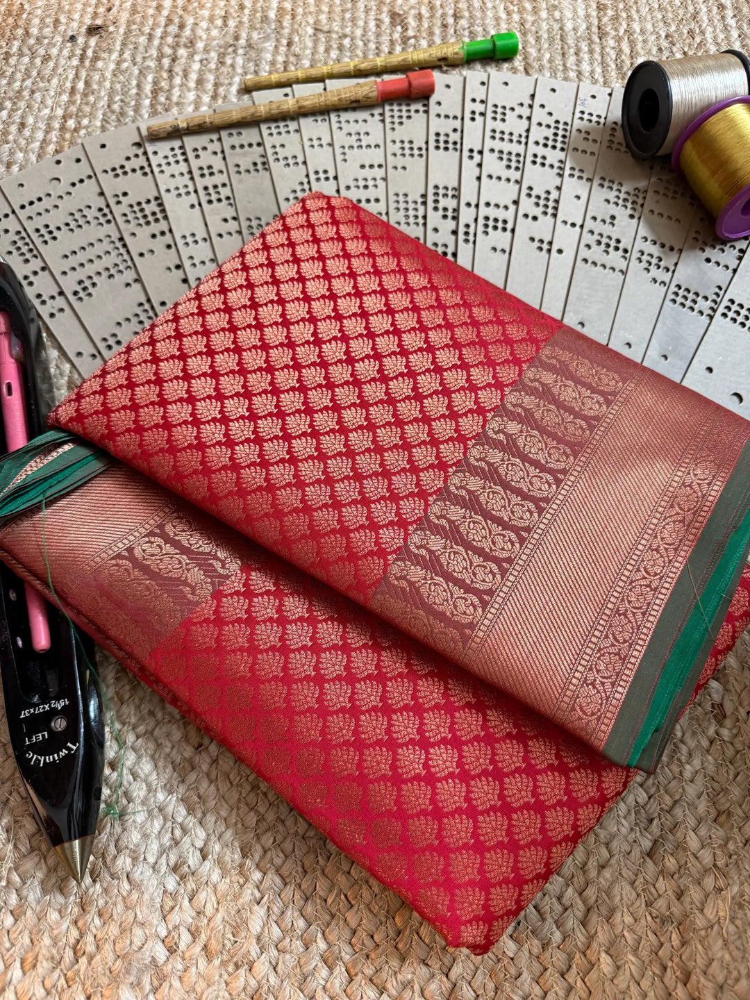 Eccentric zari weave Softsilk Banarasi saree
