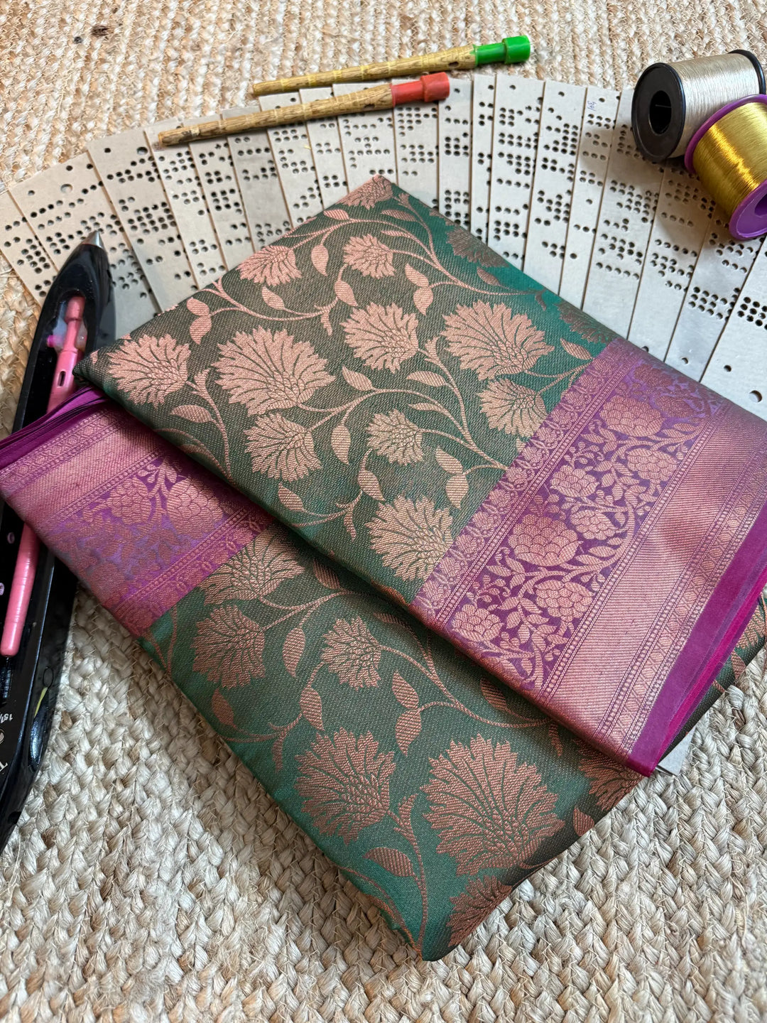 Eccentric zari weave Softsilk Banarasi saree