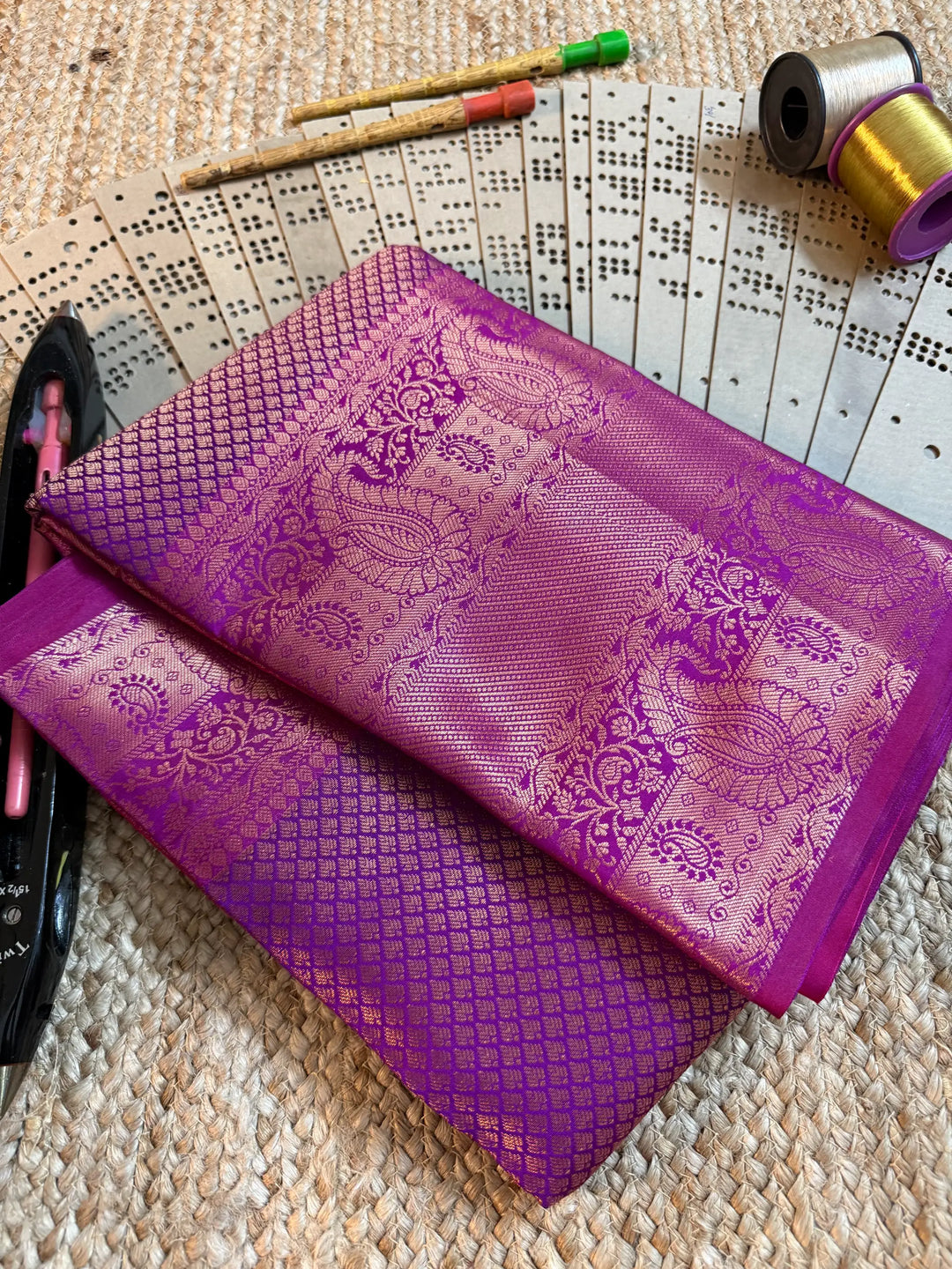 Eccentric zari weave Softsilk Banarasi saree