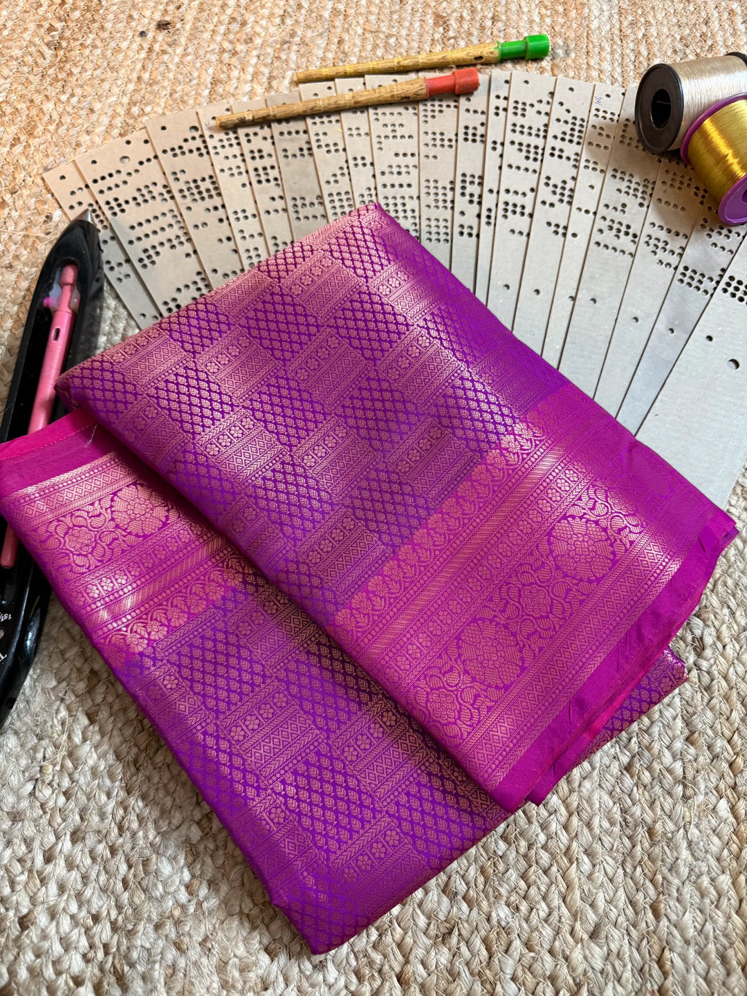 Eccentric zari weave Softsilk Banarasi saree