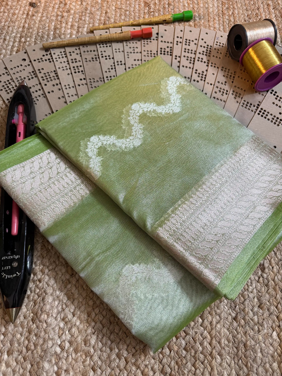 Eccentric zari weave Softsilk Banarasi saree