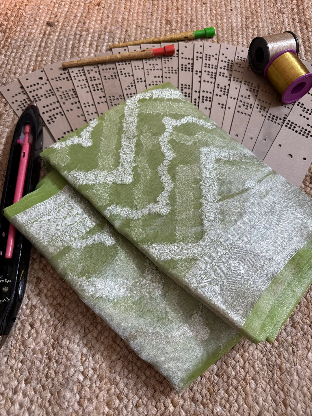 Eccentric zari weave Softsilk Banarasi saree
