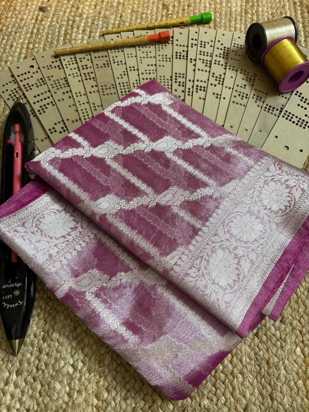 Eccentric zari weave Softsilk Banarasi saree
