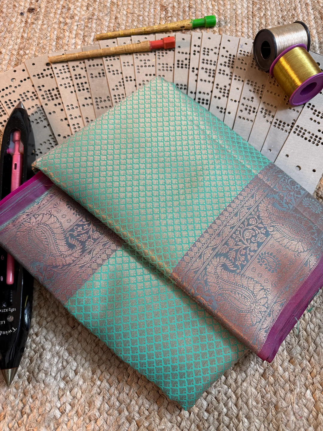 Eccentric zari weave Softsilk Banarasi saree