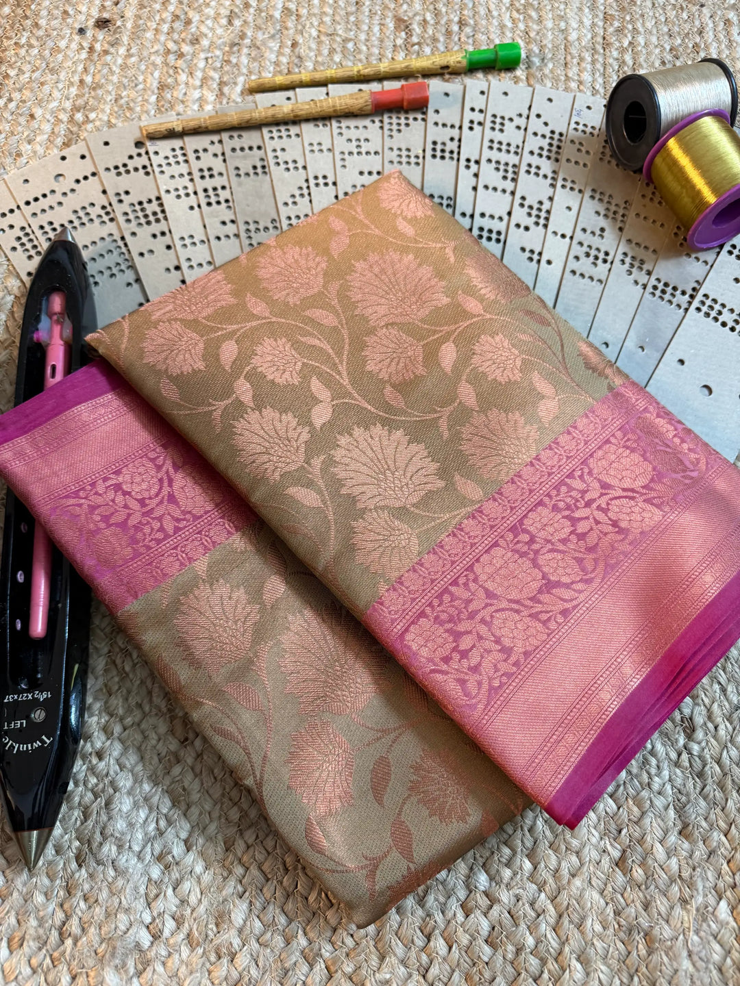 Eccentric zari weave Softsilk Banarasi saree