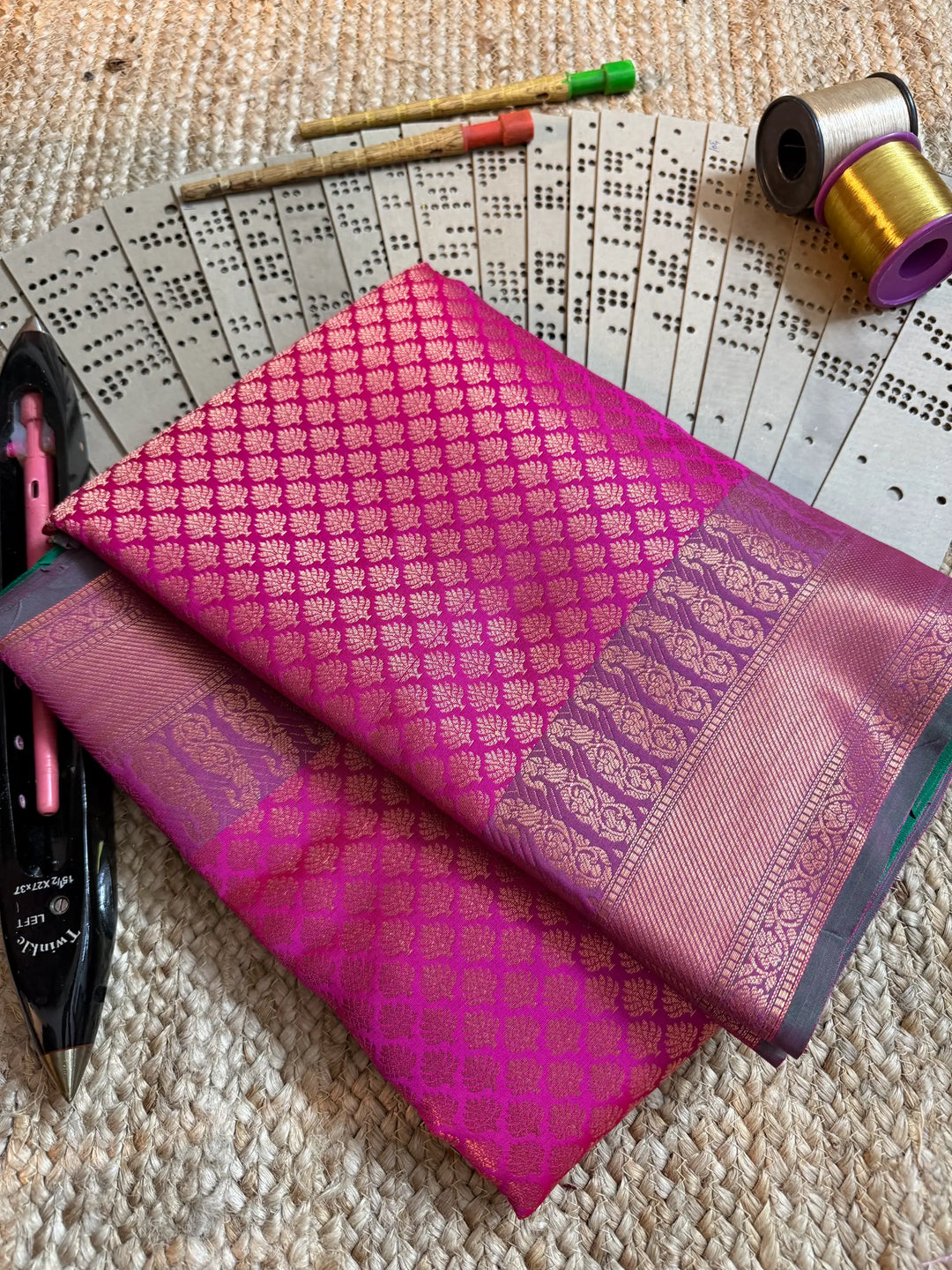 Eccentric zari weave Softsilk Banarasi saree