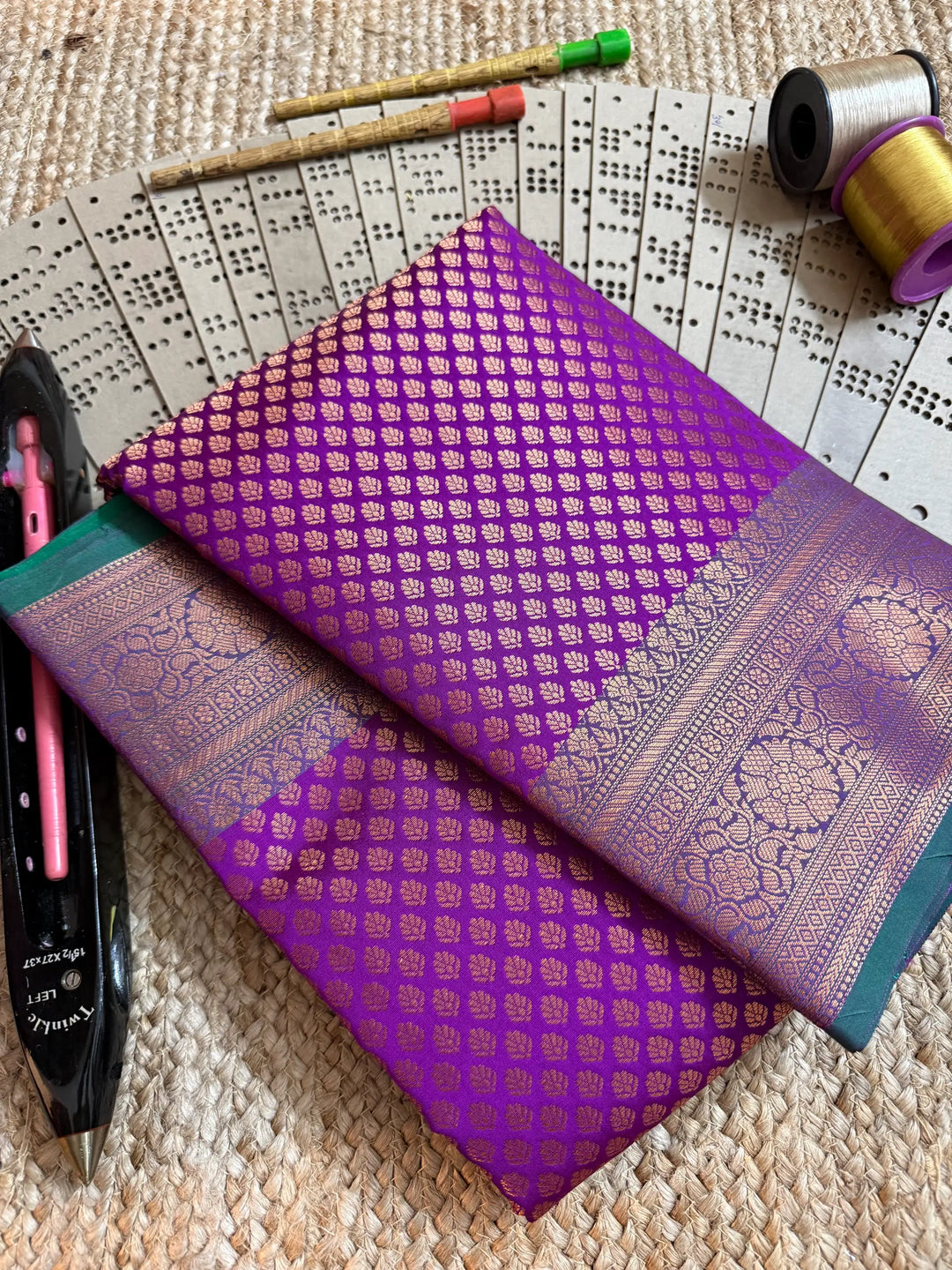 Eccentric zari weave Softsilk Banarasi saree