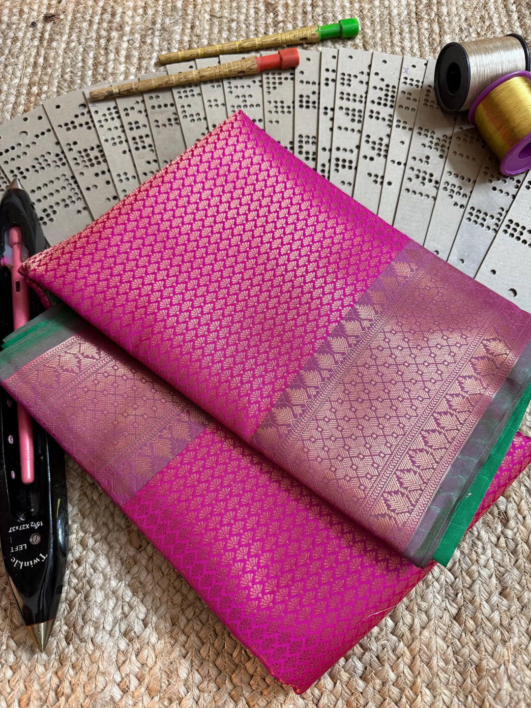 Eccentric zari weave Softsilk Banarasi saree