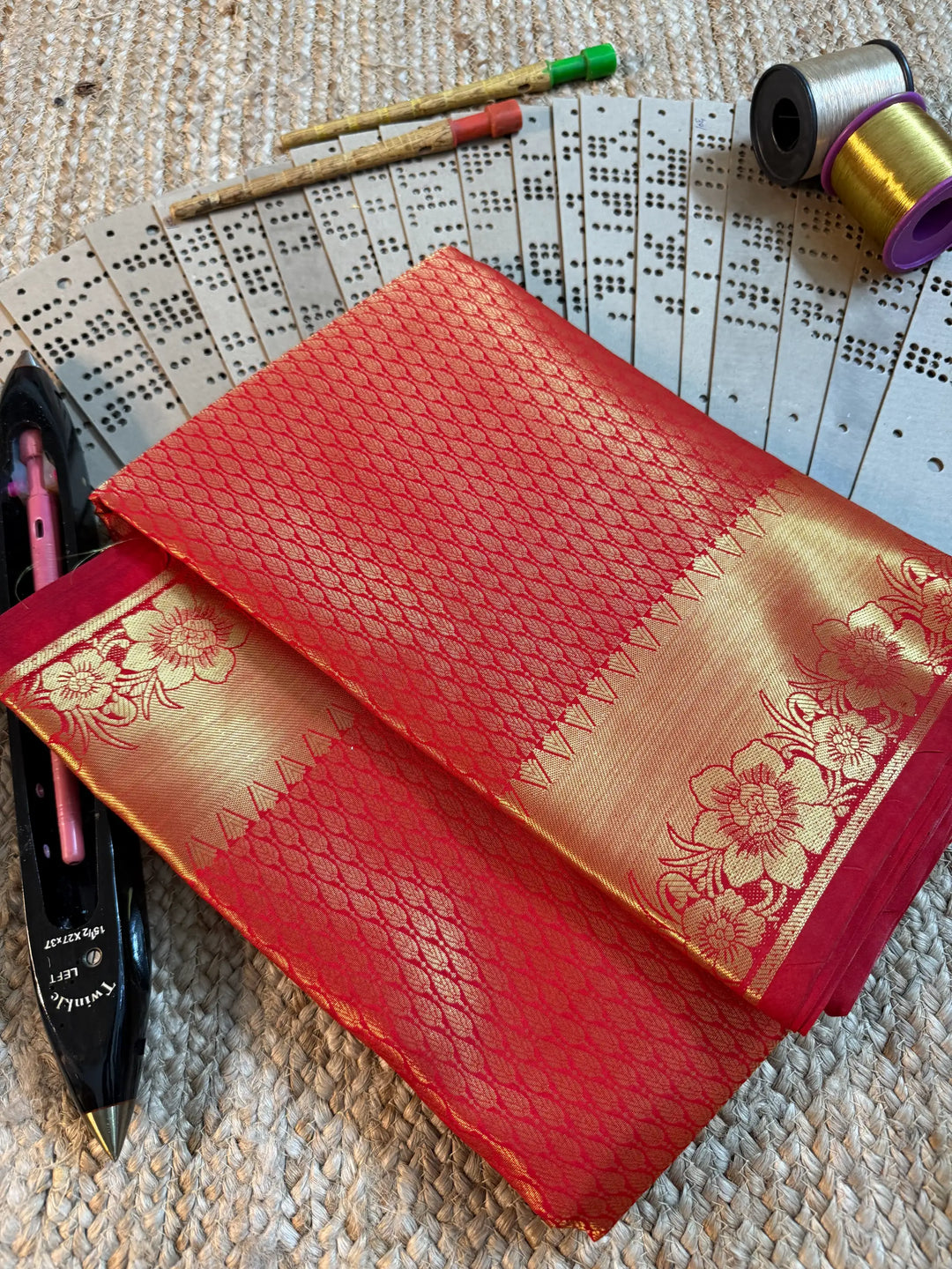 Eccentric zari weave Softsilk Banarasi saree