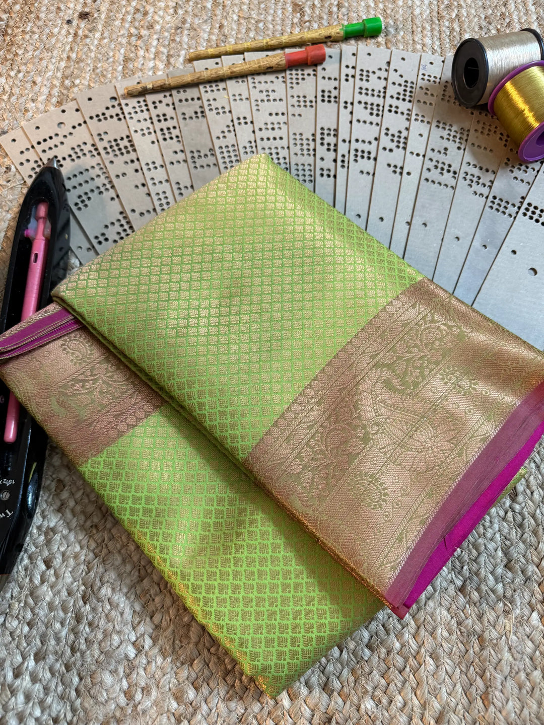 Eccentric zari weave Softsilk Banarasi saree