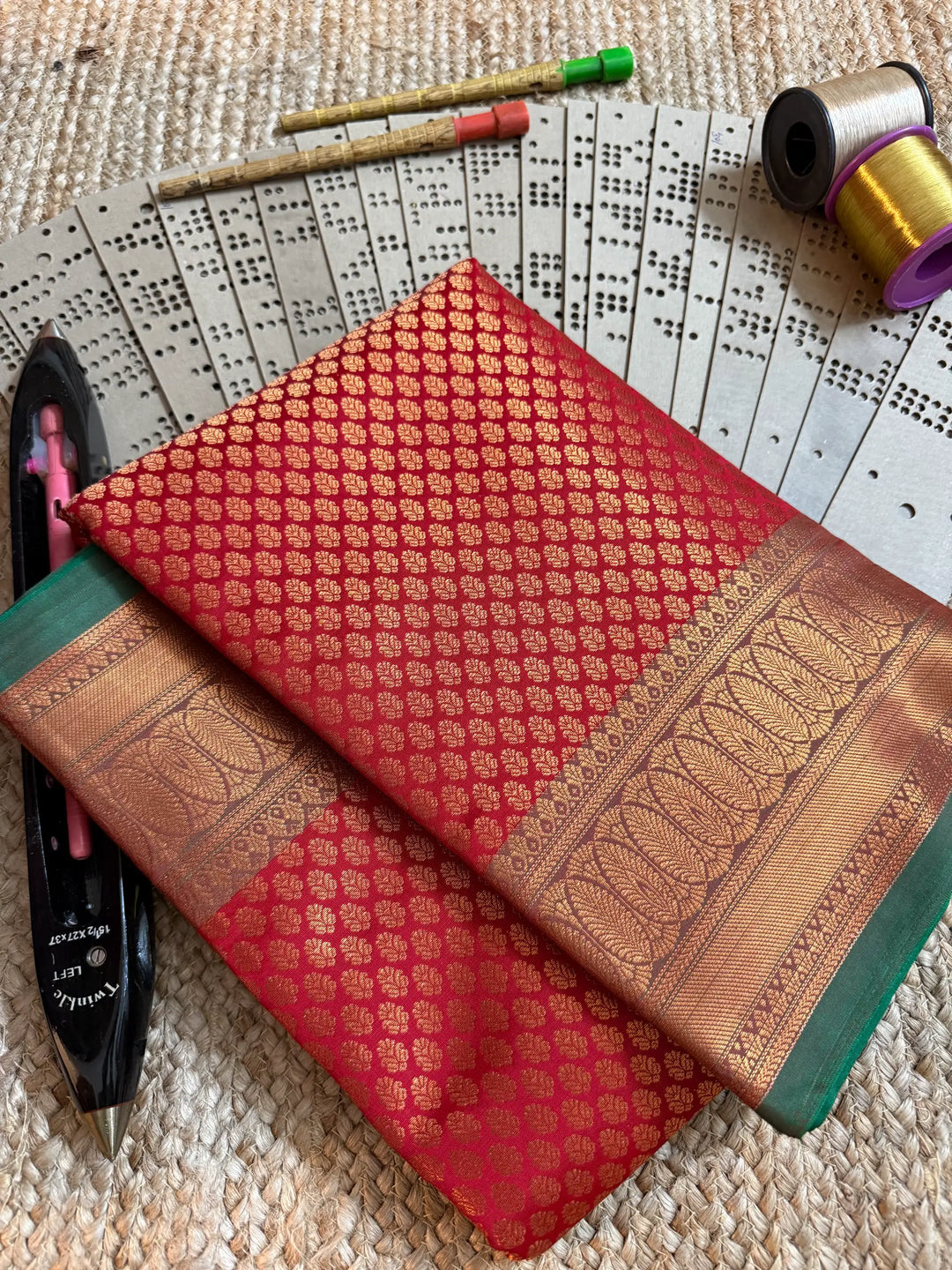 Eccentric zari weave Softsilk Banarasi saree