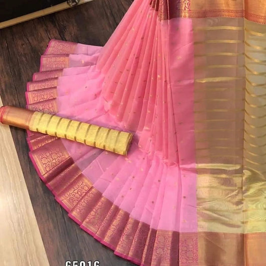 Pink Soft silk saree