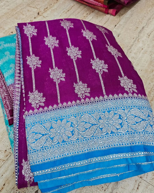 Soft handloom katan silk saree