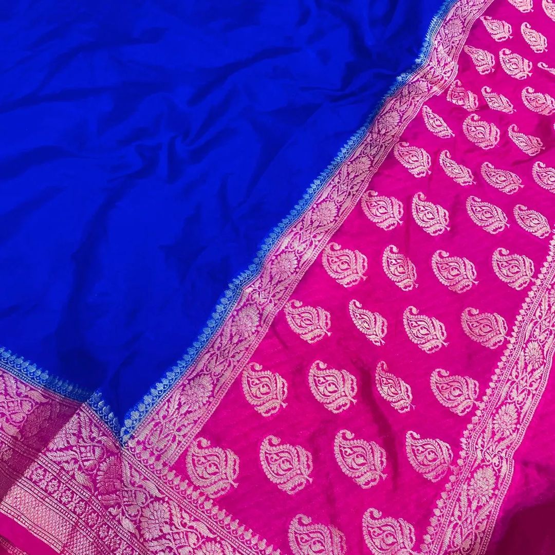 Royal Blue Soft mysore silk saree