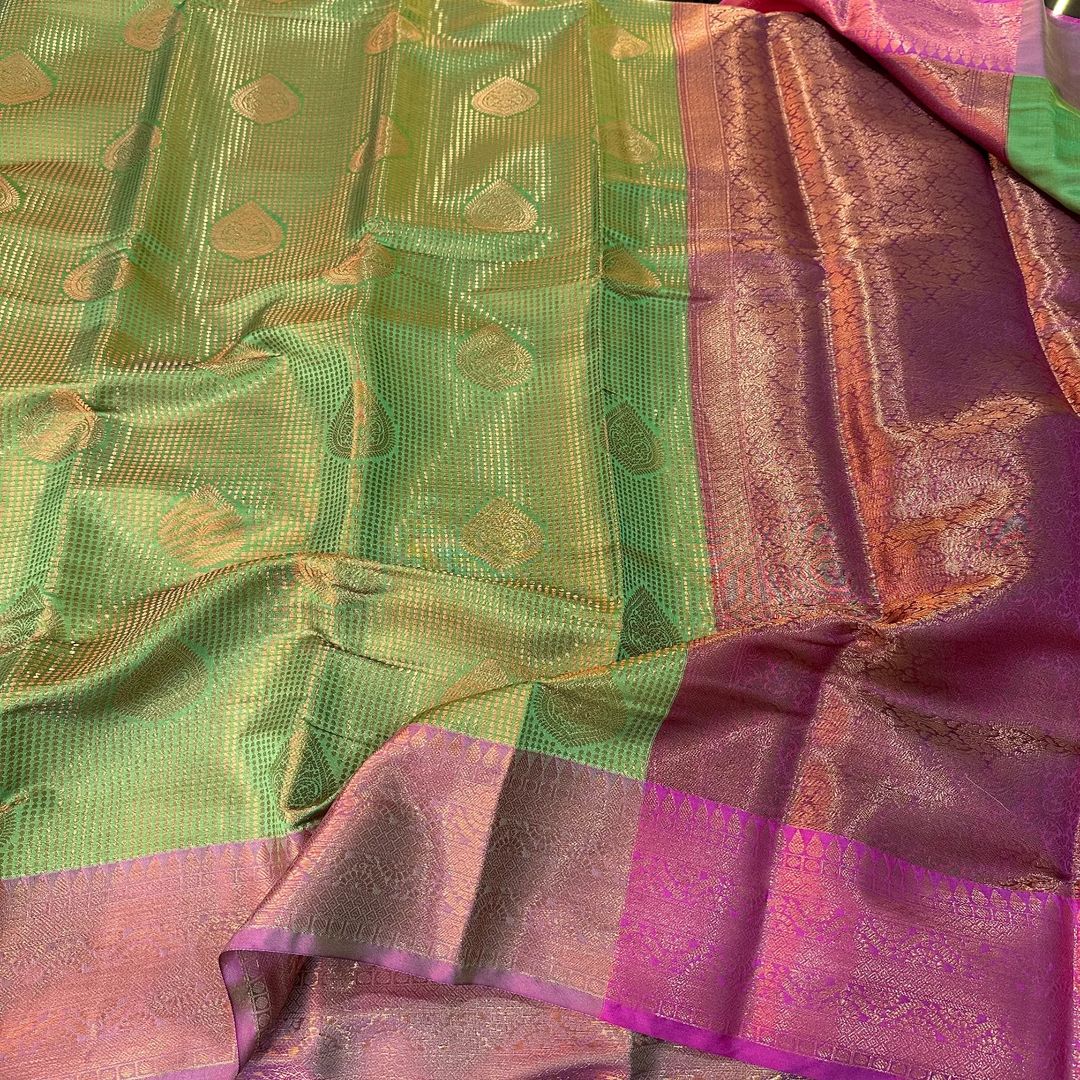 Soft korvai silk saree