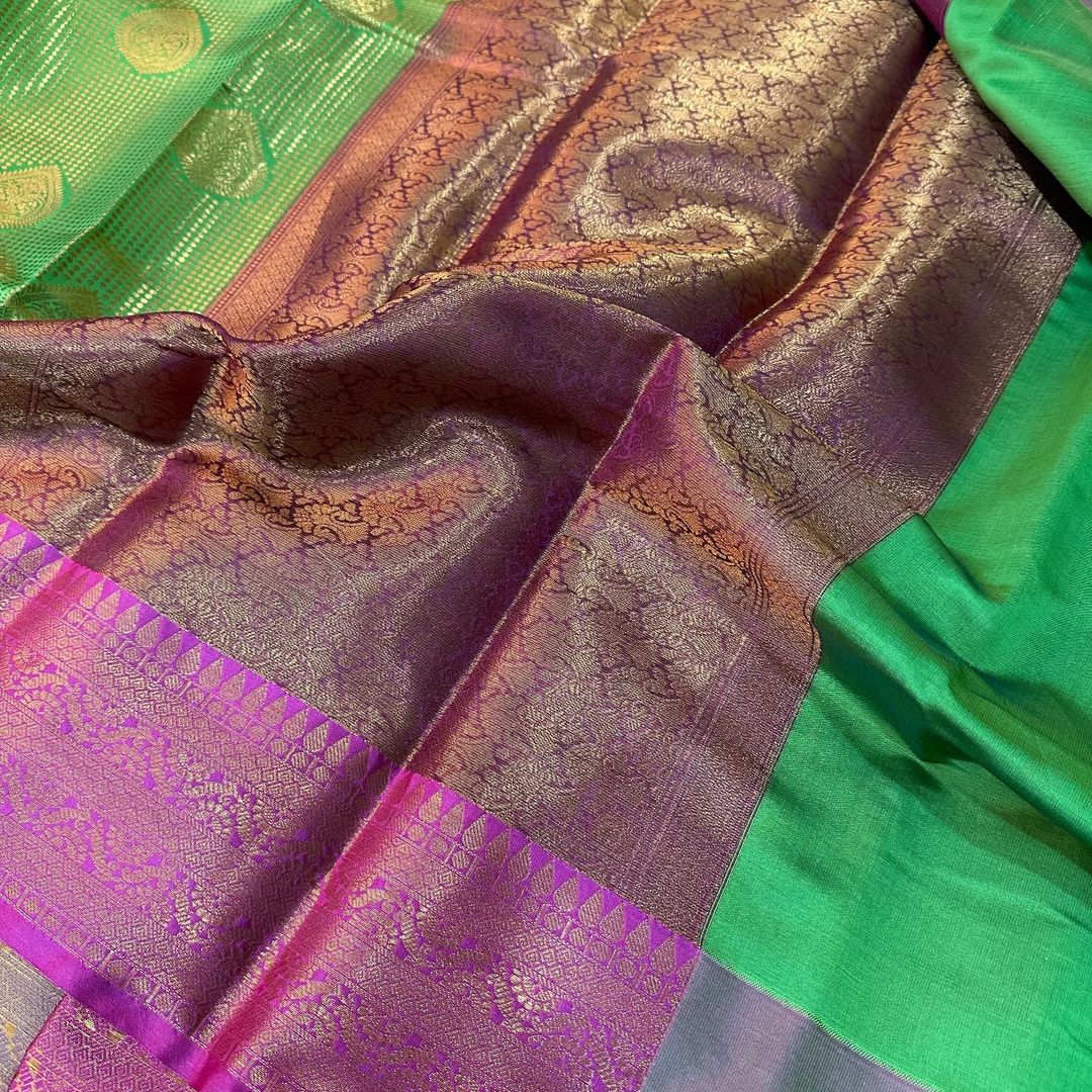 Soft korvai silk saree