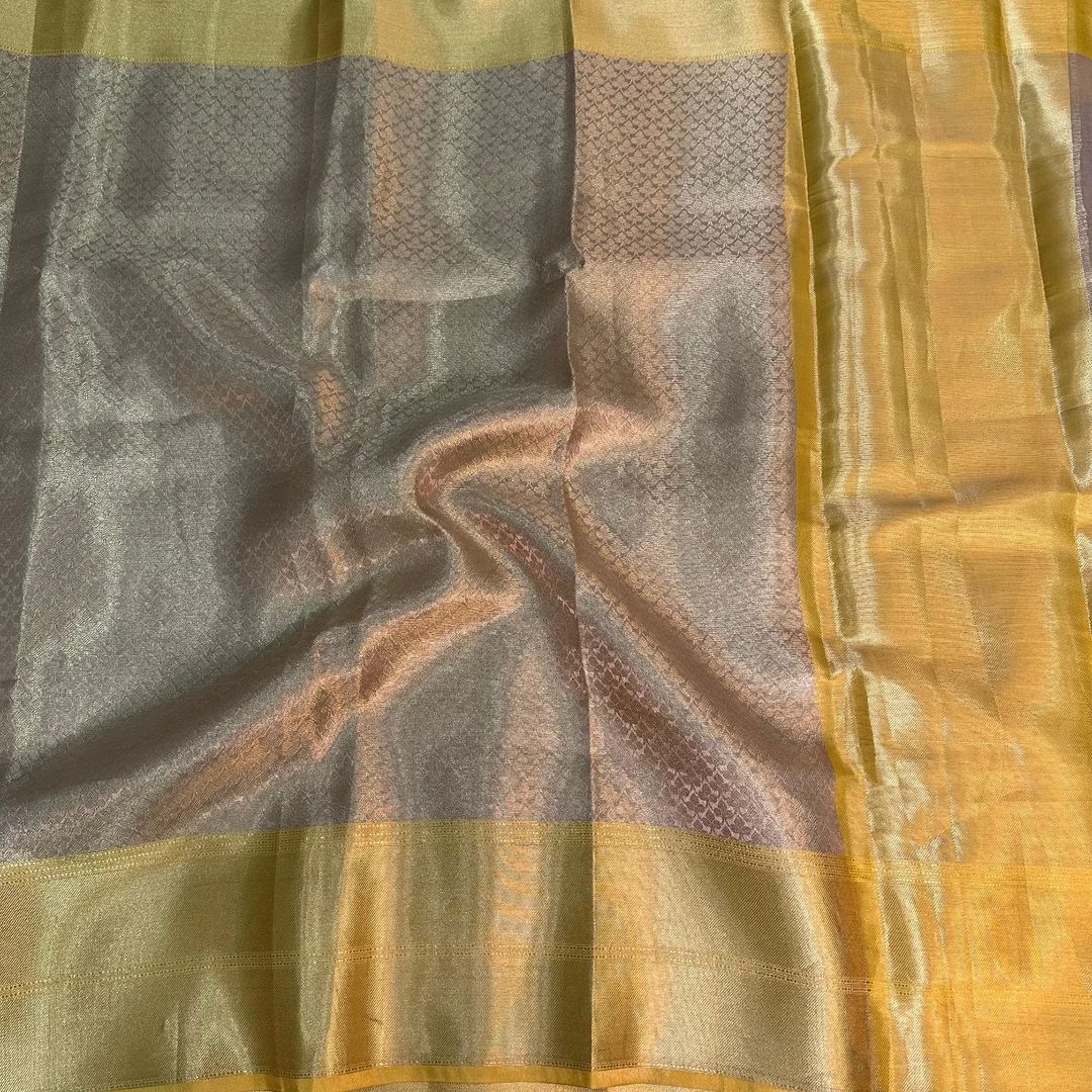 Janhvi Kappor Inspired Tissue Silk Saree