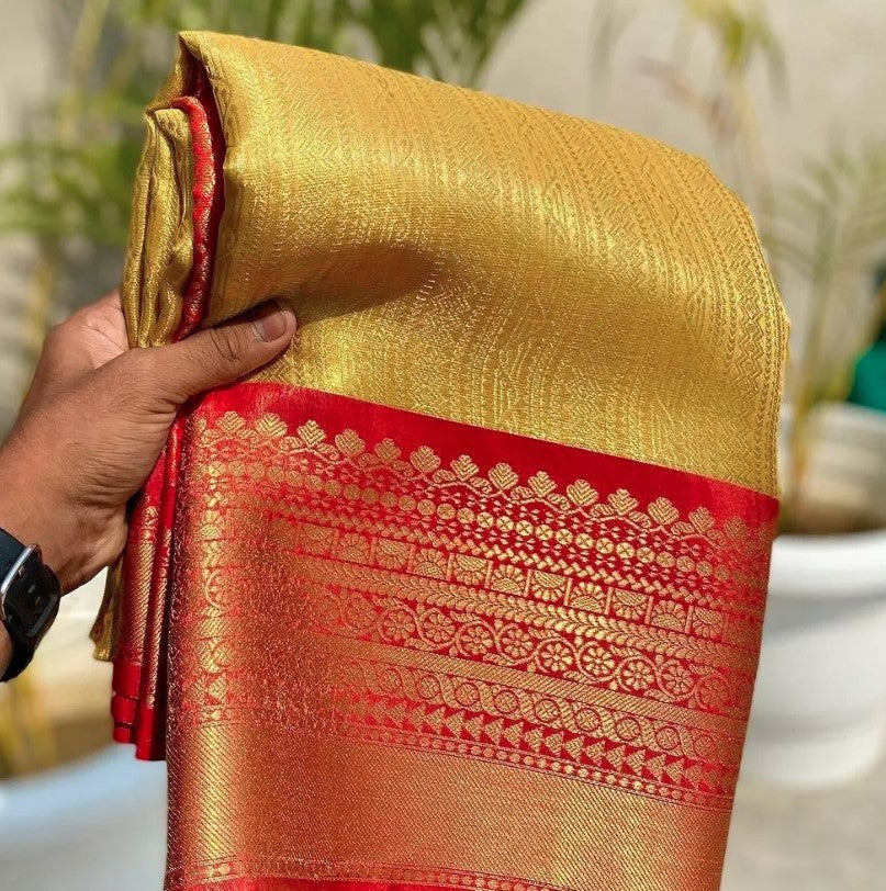 Nita Ambani mam inspired kanchipuram tissue silk saree