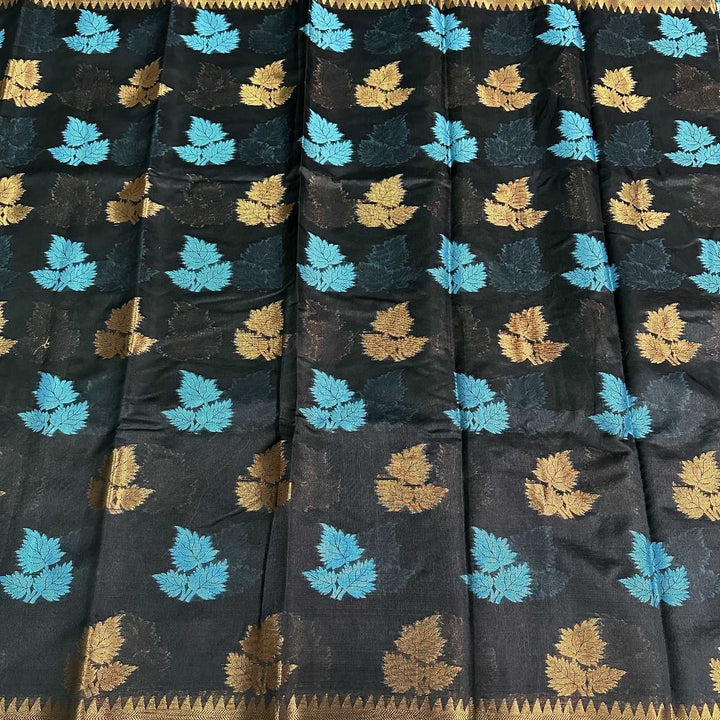 Black Colour Soft silk saree