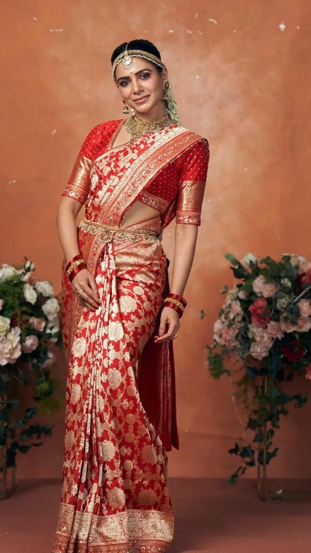 Samantha Inspired Pure Katan Silk Saree